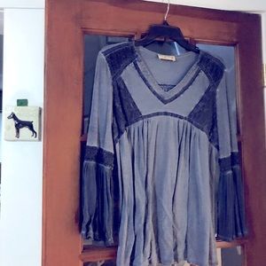 Dark blue Ruff Hewn top